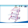 Manual Surgery Drug / Medication Trolley , Abs Emergency Cart